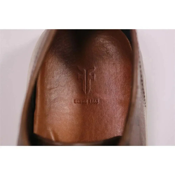 Frye Brown Low Top Grain Leather Sneakers Men's US 11.5 - Picture 11 of 11
